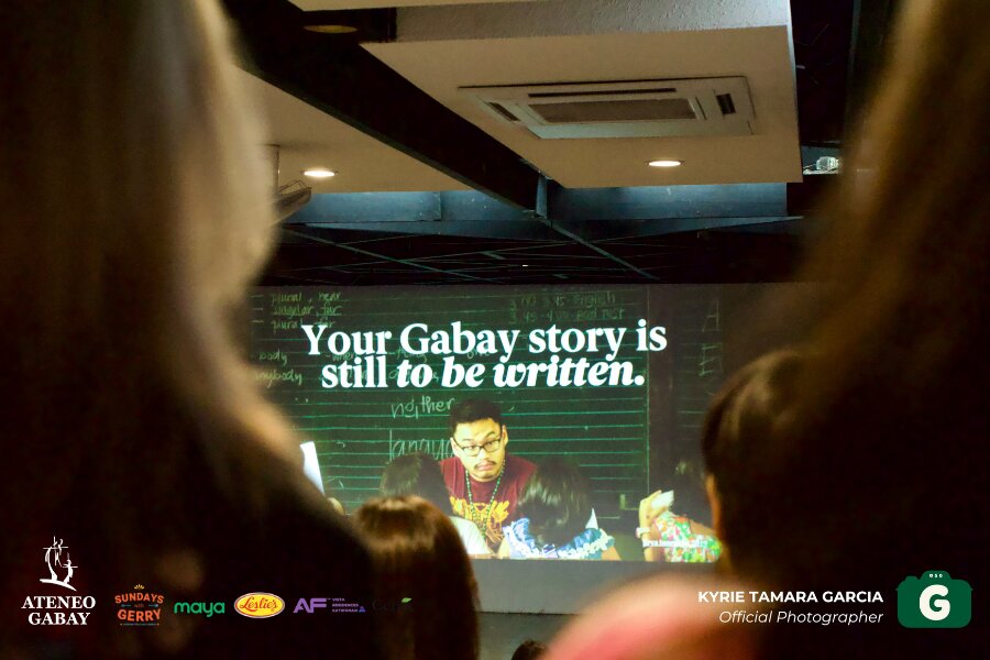 Gabay members working together with students